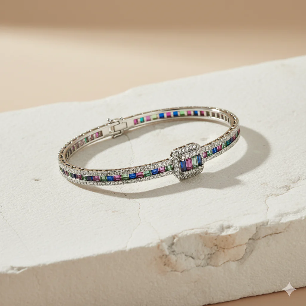 Aurora Spectrum Bracelet - Silver Jewelry 925