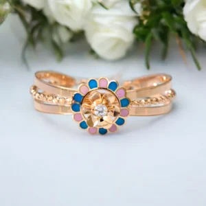 Exquisite Rose Gold Floral Bracelet