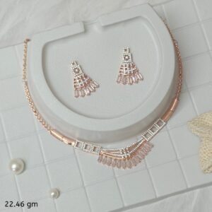 Rosette Charm Necklace Set